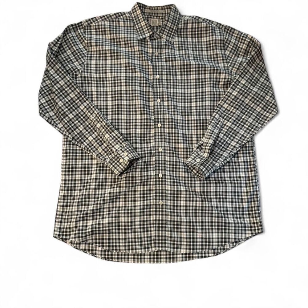 L.L. Bean plaid Wrinkle-free, traditional fit long sleeve button-down shirt XL-T